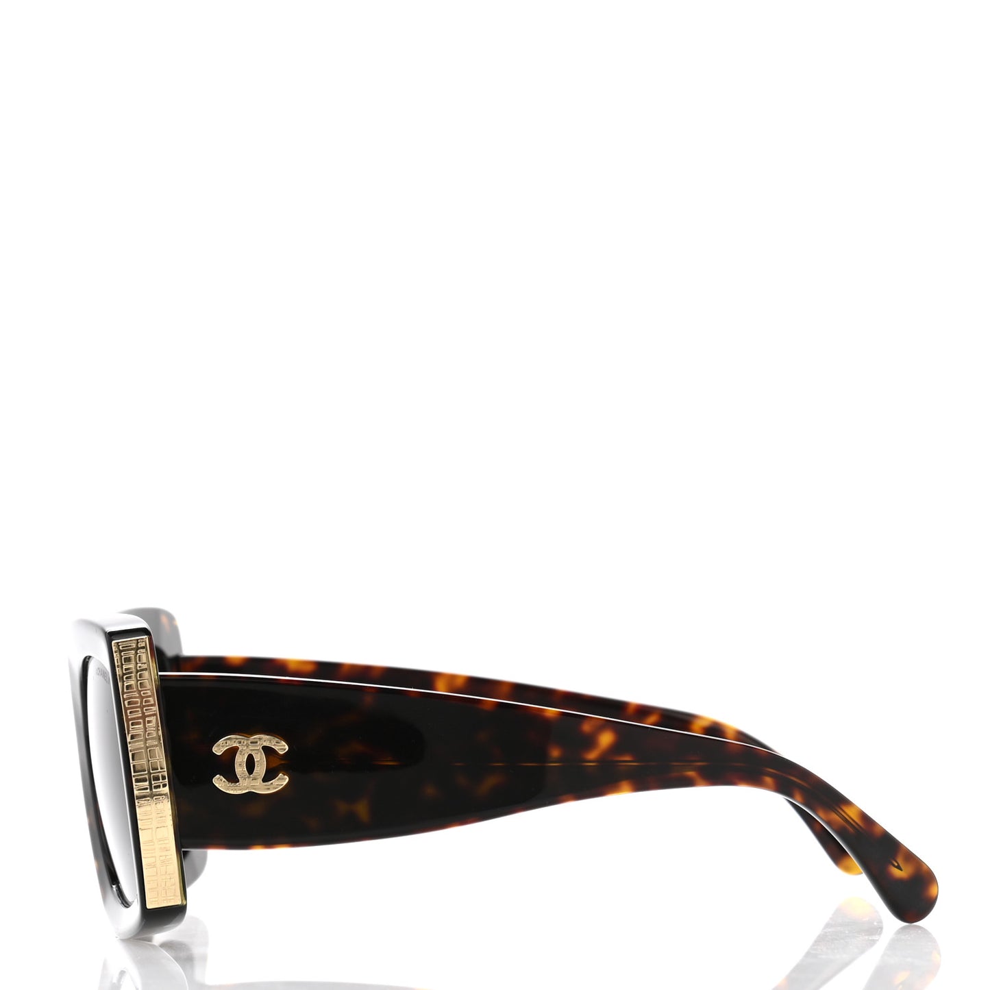 Acetate Rectangle Sunglasses 5435 Tortoise