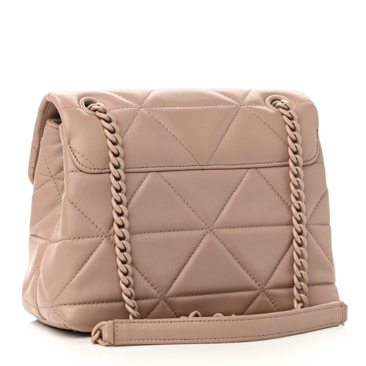 Nappa Triangle Stitched Small Spectrum Bag Cipria