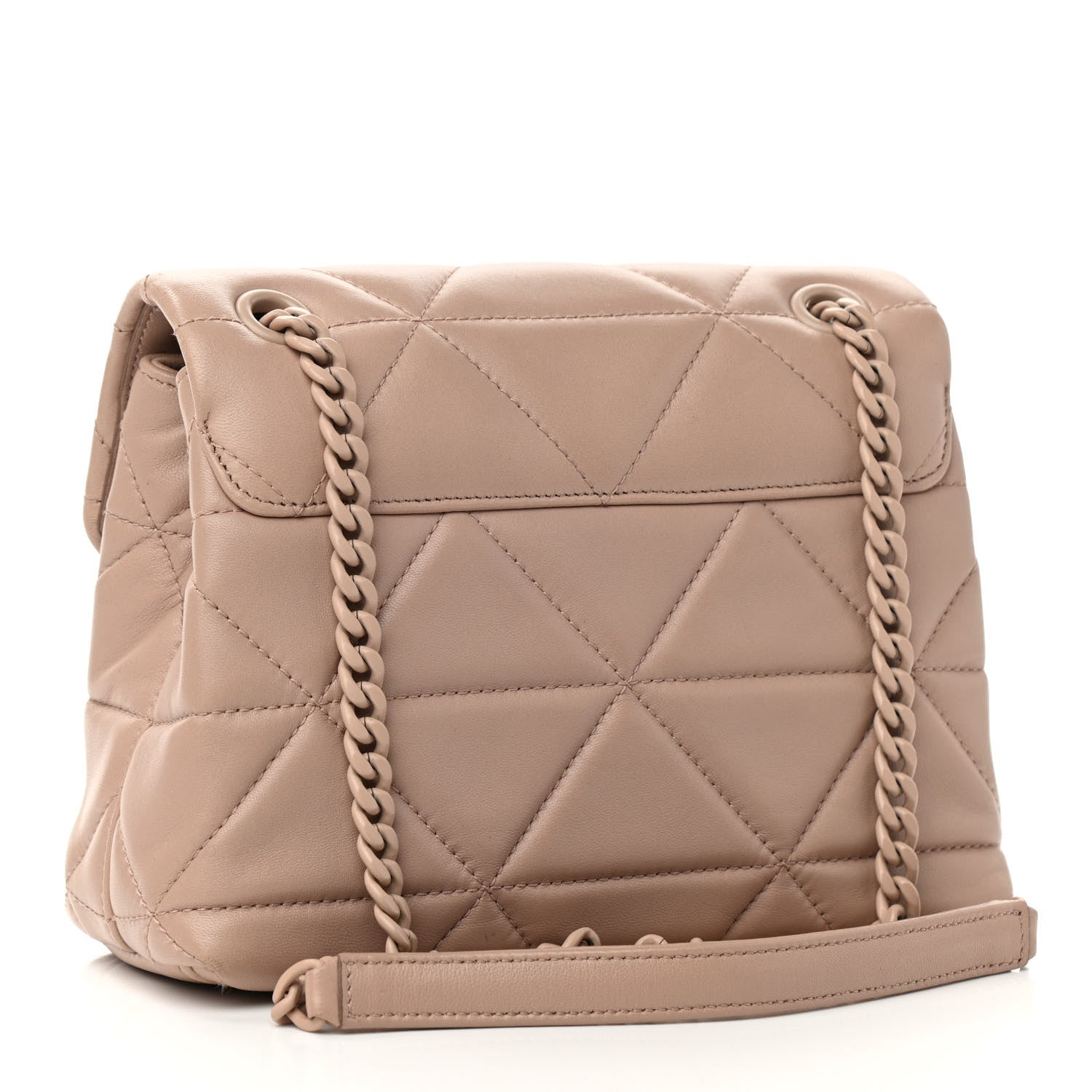 Prada Nappa Triangle Stitched Small Spectrum Bag Cipria 3 of 9