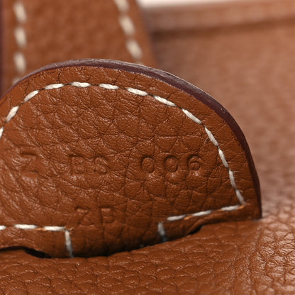 Hermes Taurillon Clemence Evelyne III PM Gold 7 of 10