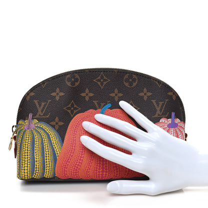 Louis Vuitton LV X YK Monogram Printed Kusama Pumpkin Cosmetic Pouch 2 of 8