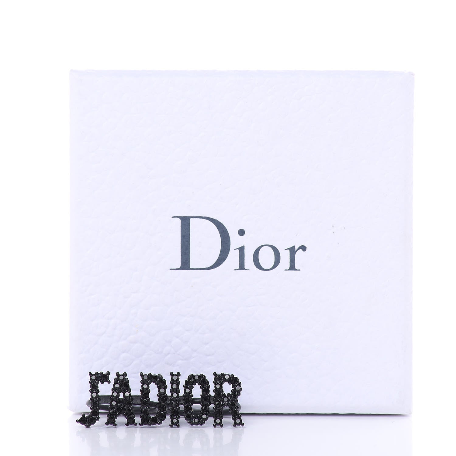 Christian Dior Crystal J'Adior Double Ring M Black 4 of 4
