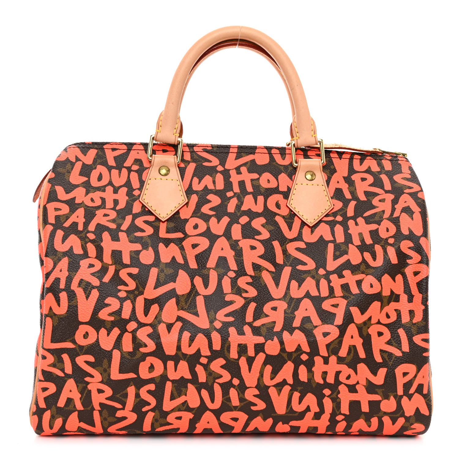 Louis Vuitton Monogram Graffiti Speedy 30 Orange 1 of 9