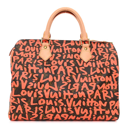 Louis Vuitton Monogram Graffiti Speedy 30 Orange 1 of 9