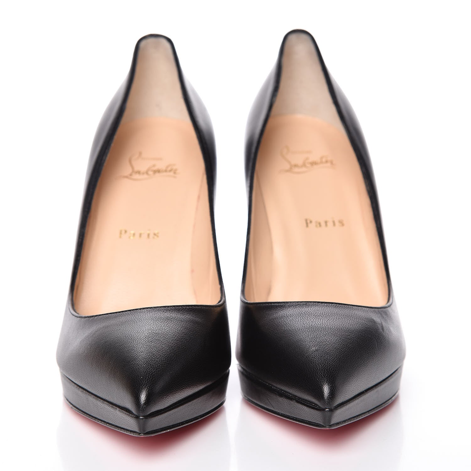 Christian Louboutin Shiny Nappa Pigalle Plato 100 Pumps 39 Black 2 of 10