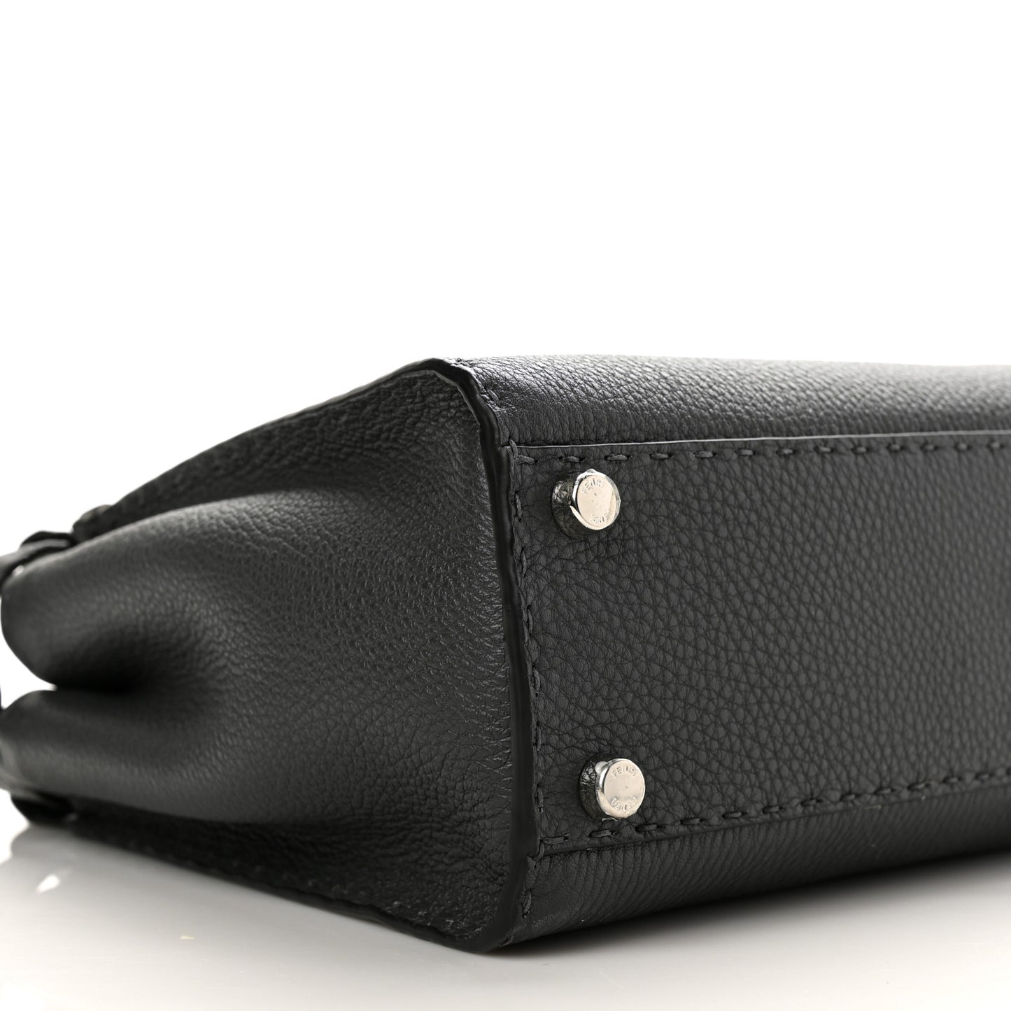 Cuoio Romano Selleria Bi-Color Medium Peekaboo Iconic Satchel Asfalto Latte