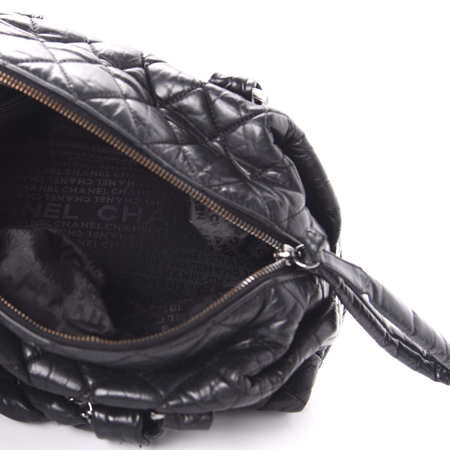 Chanel Distressed Lambskin Small Lady Braid Tote Black 5 of 10