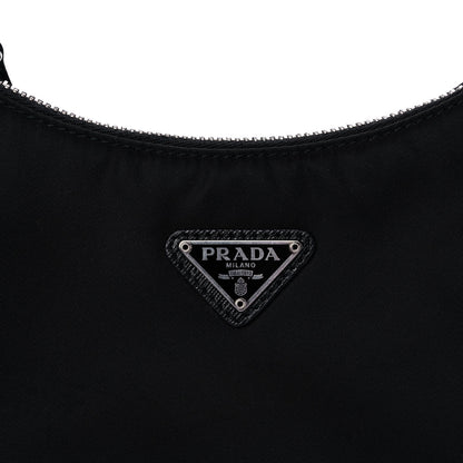 Prada Nylon Re-Edition 2005 Shoulder Bag Black 8 of 13