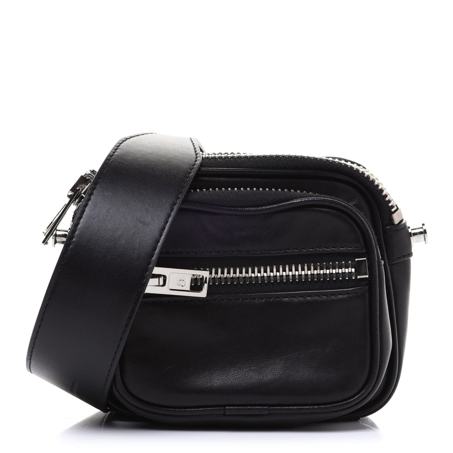 Lambskin Mini Brenda Camera Bag Black