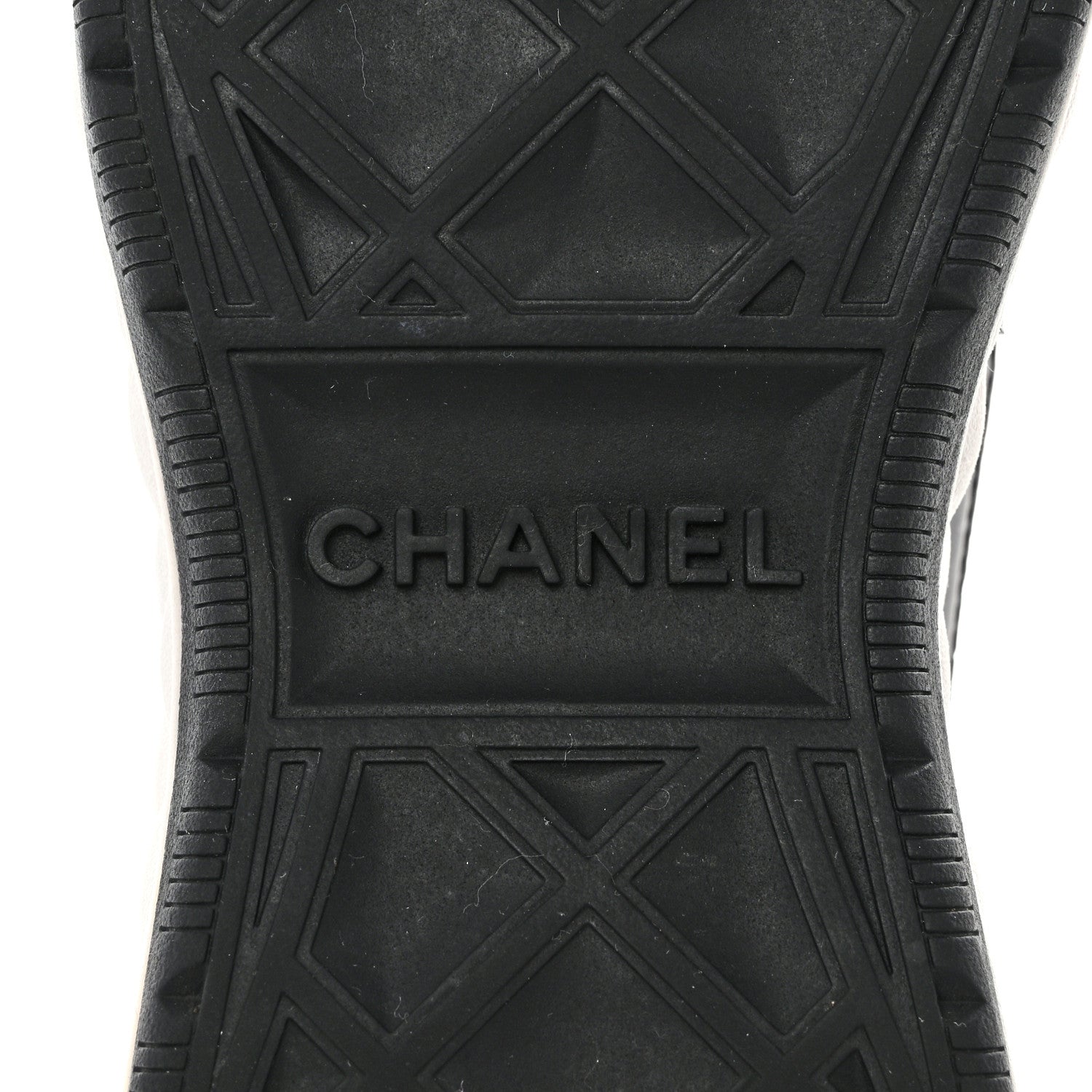 Chanel Velvet Calfskin Mixed Fibers CC Sneakers 36.5 Black 6 of 9