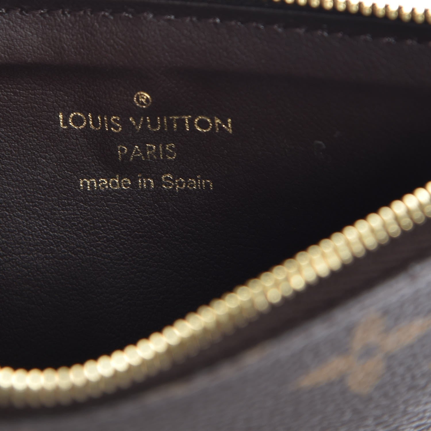 Louis Vuitton Monogram Josephine Chain Wallet Zippered Insert 6 of 7