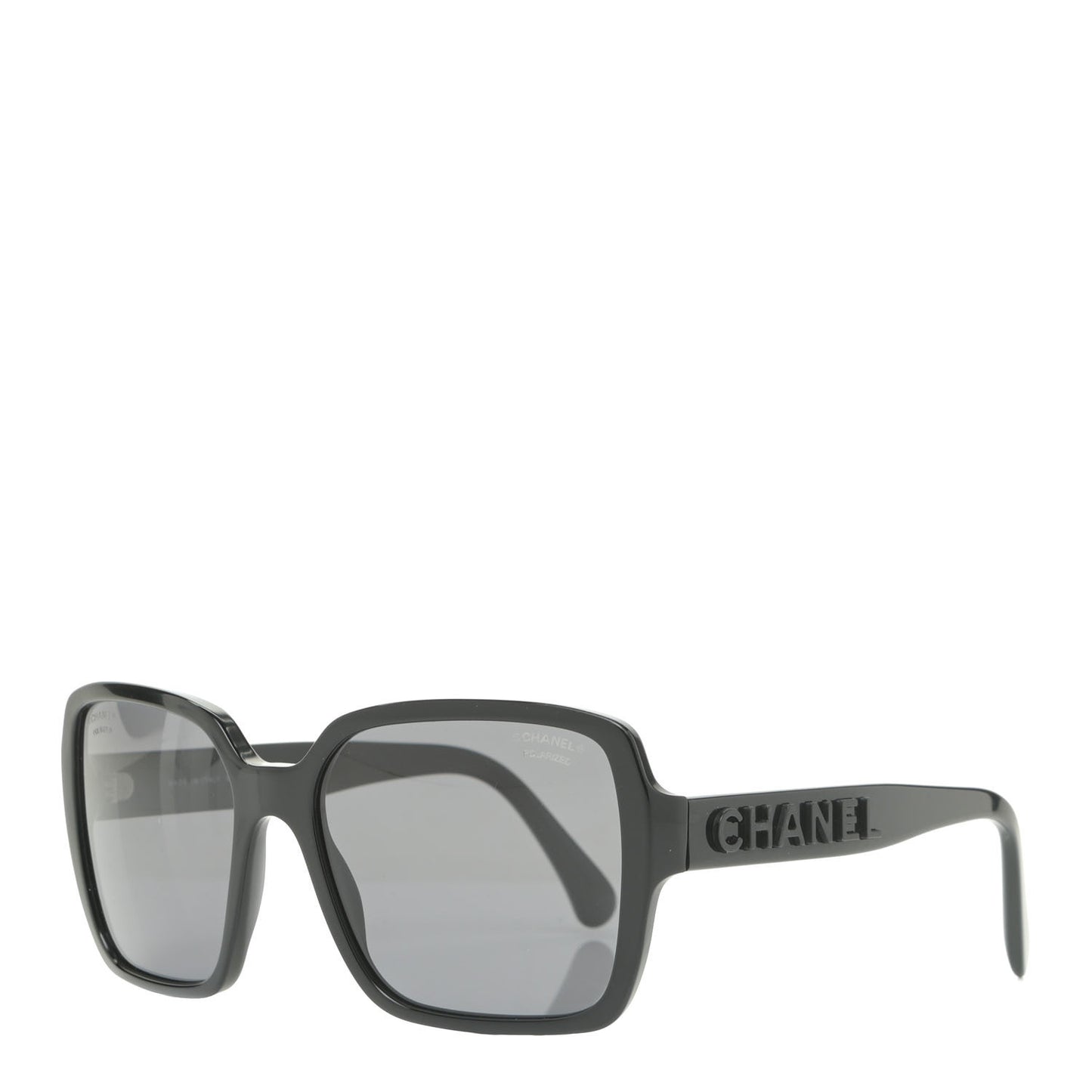 Acetate Polarized Square Sunglasses 5408 Black