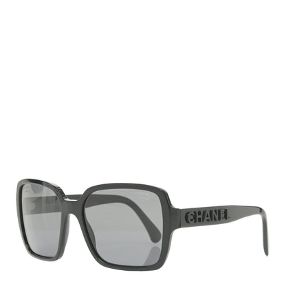 Chanel Acetate Polarized Square Sunglasses 5408 Black 1 of 8