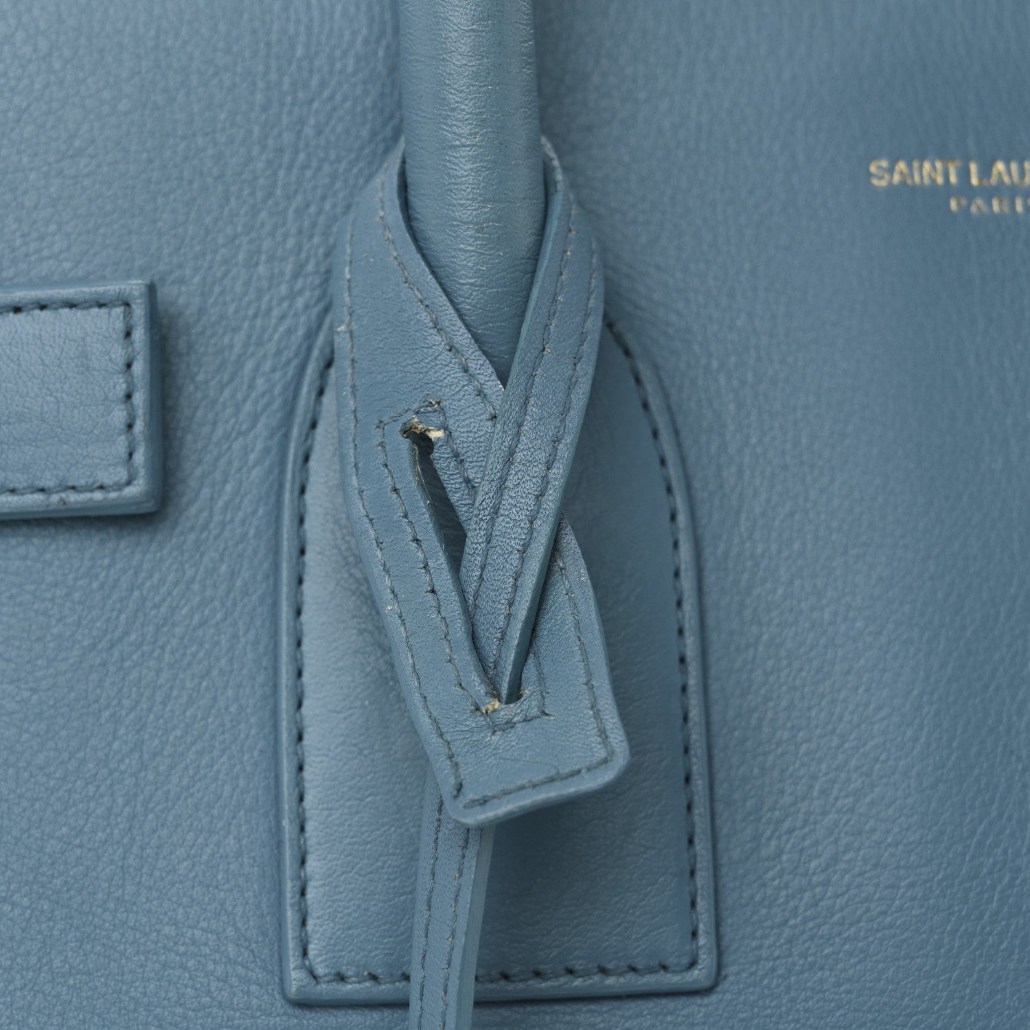 Saint Laurent Calfskin Small Sac De Jour Indigo 15 of 17