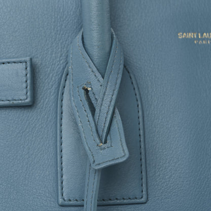 Saint Laurent Calfskin Small Sac De Jour Indigo 15 of 17