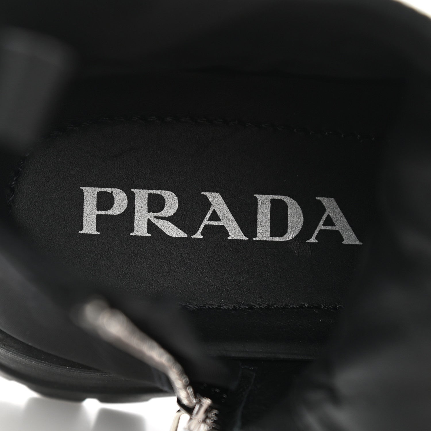 Prada Nylon Gabardine Captoe 30mm Combat Boots 36.5 Black 7 of 9