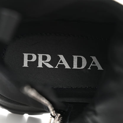 Prada Nylon Gabardine Captoe 30mm Combat Boots 36.5 Black 7 of 9