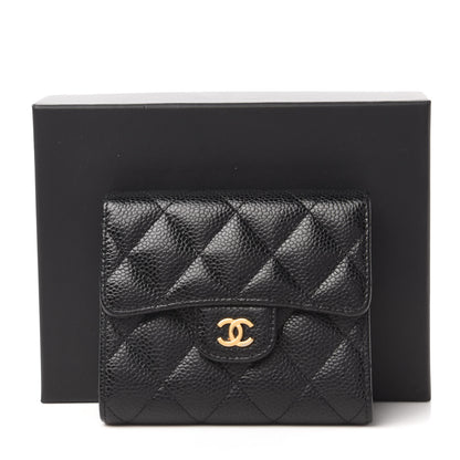 Chanel Caviar Quilted Compact Flap Wallet Black 12 of 12