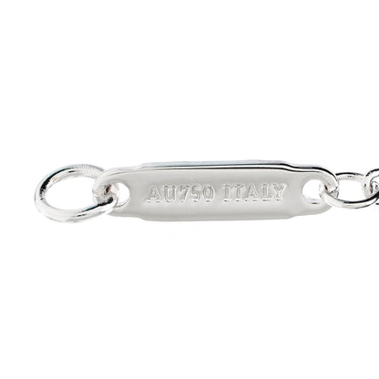 Tiffany 18K White Gold Diamond Tag Chain Bracelet 4 of 4