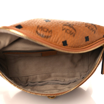 MCM Visetos Medium Fusten Belt Bag Cognac 5 of 8