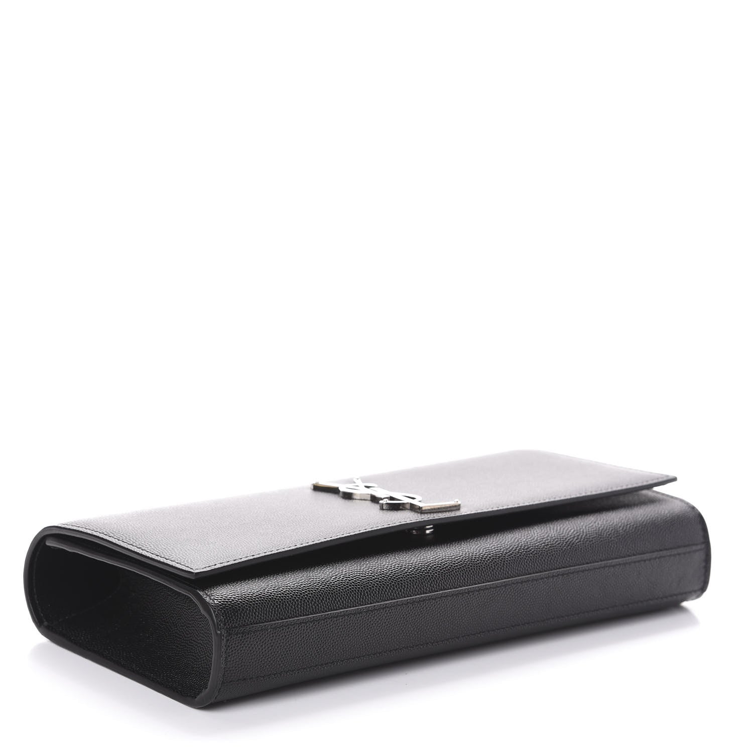 Saint Laurent Grain De Poudre Monogram Cassandre Clutch Black 4 of 8