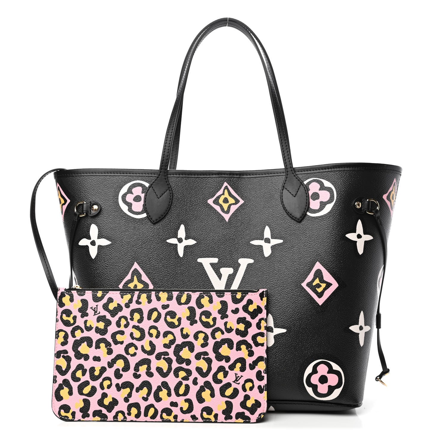 Louis Vuitton Monogram Giant Wild At Heart Neverfull MM Black 1 of 4