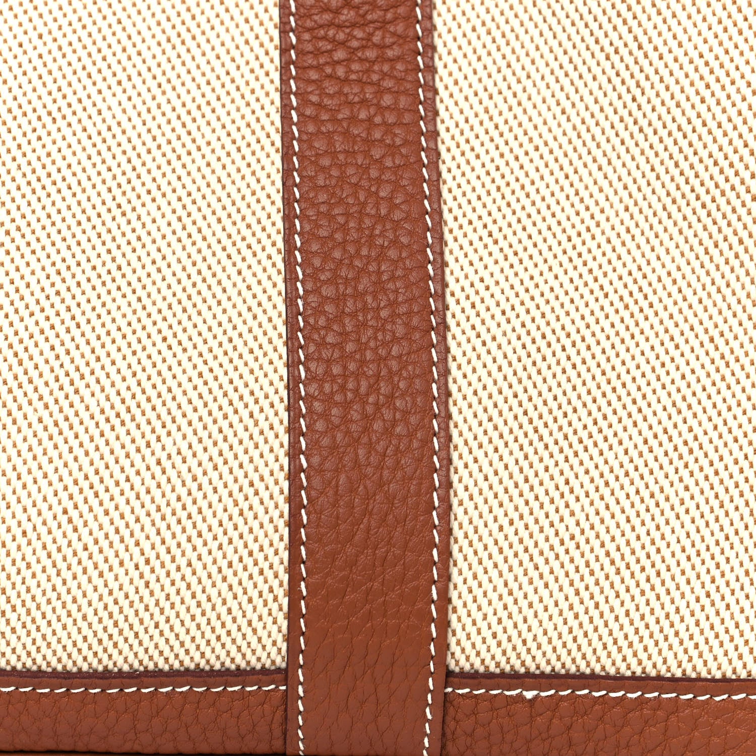 Hermes Twill H Negonda Garden Party 30 TPM Tote Ecru Desert Gold 6 of 11