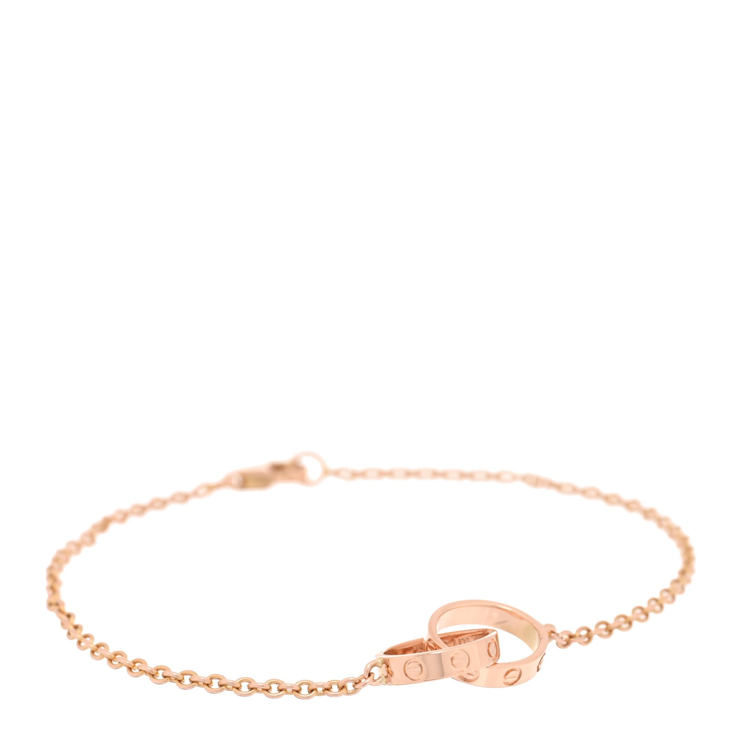 18K Pink Gold Interlocking LOVE Bracelet