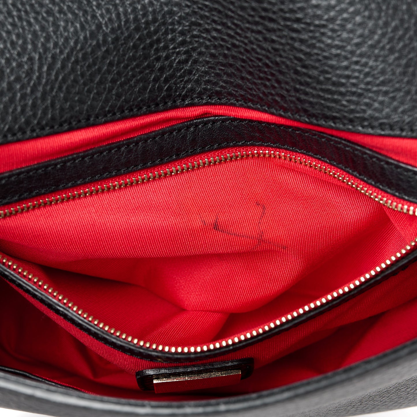 Calfskin Spikes Panettone Messenger Black Multicolor