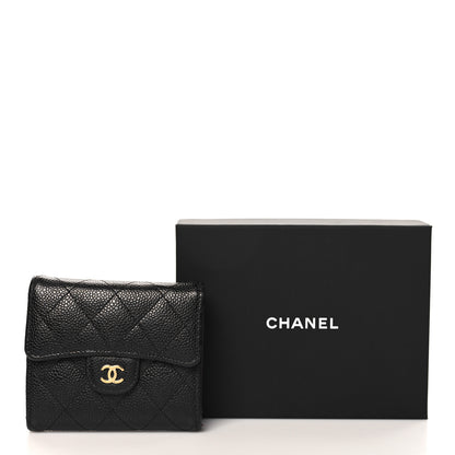 Chanel Caviar Quilted Compact Flap Wallet Black 10 of 10
