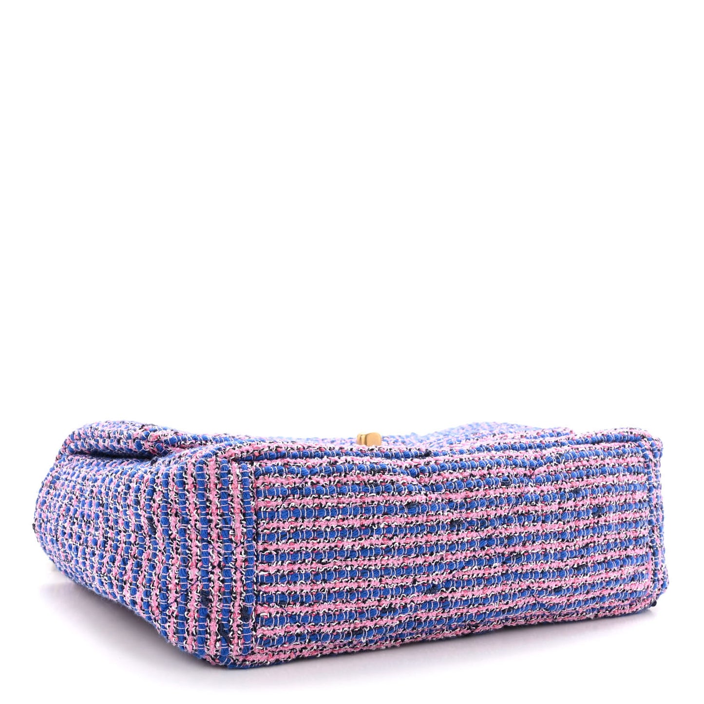 Tweed Quilted Medium Chanel 19 Flap Blue Pink