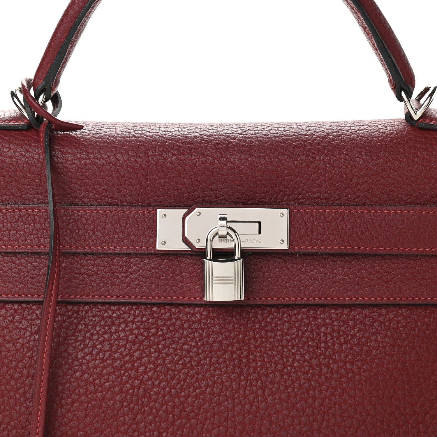 Hermes Fjord Kelly Retourne 40 Rouge H 8 of 31