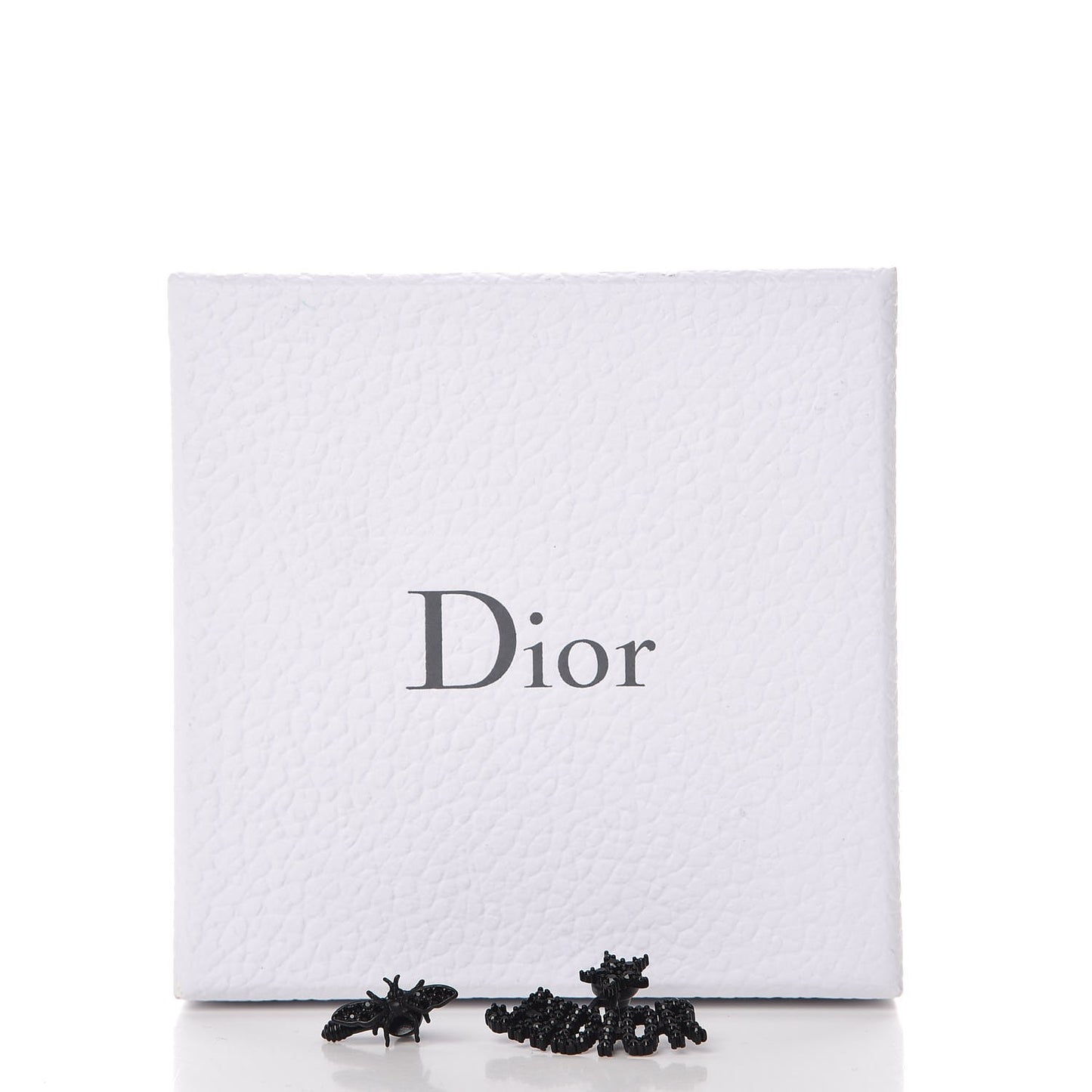 Palladium Crystal J'adior Earrings Black