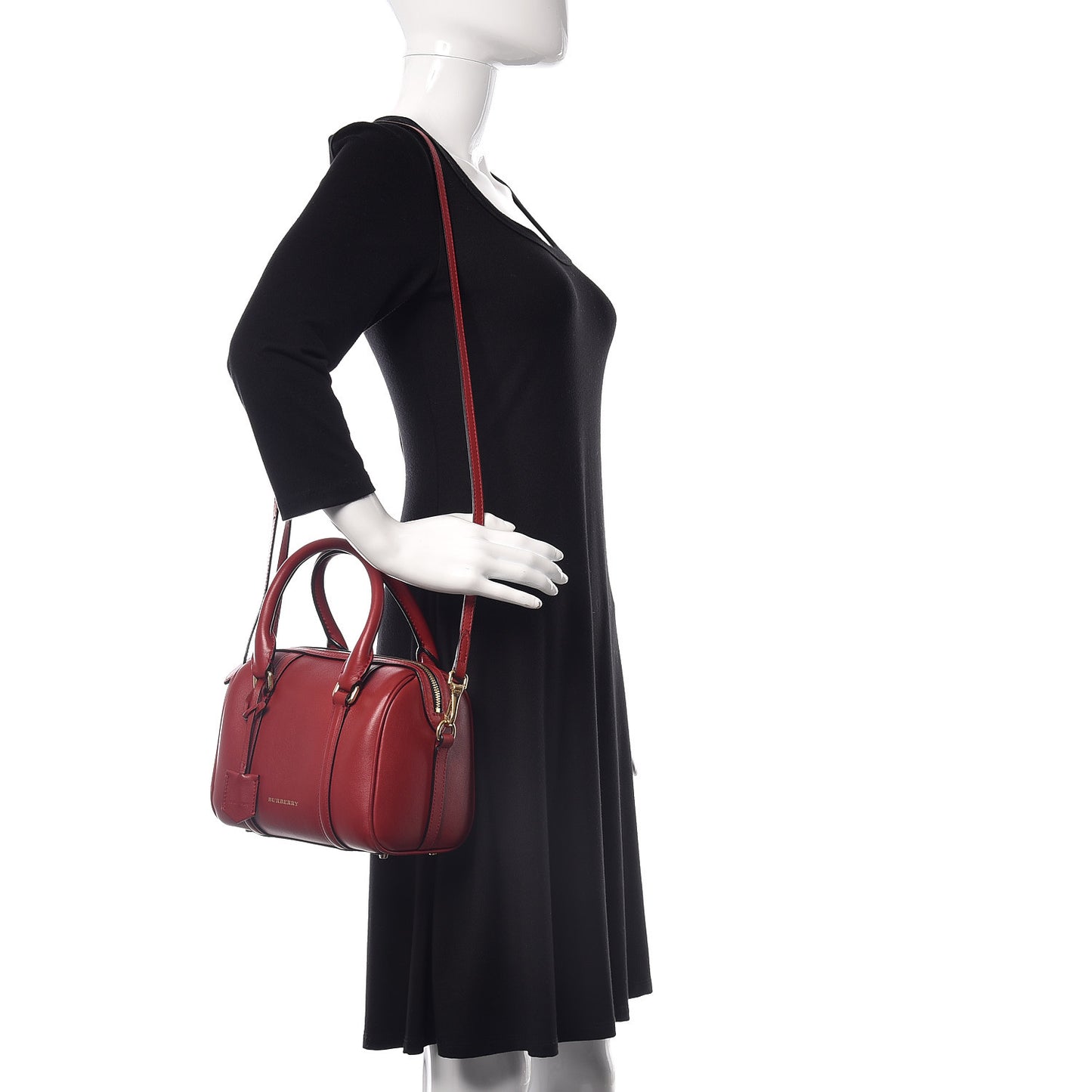 Soft Calfskin Small Alchester Bowling Bag Red