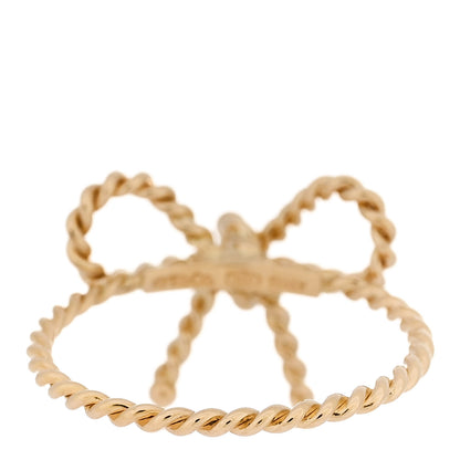Tiffany 18K Yellow Gold Twist Bow Ring 53 6.5 3 of 4
