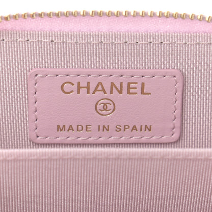 Chanel Caviar Quilted Zip Coin Purse Light Pink 6 of 8