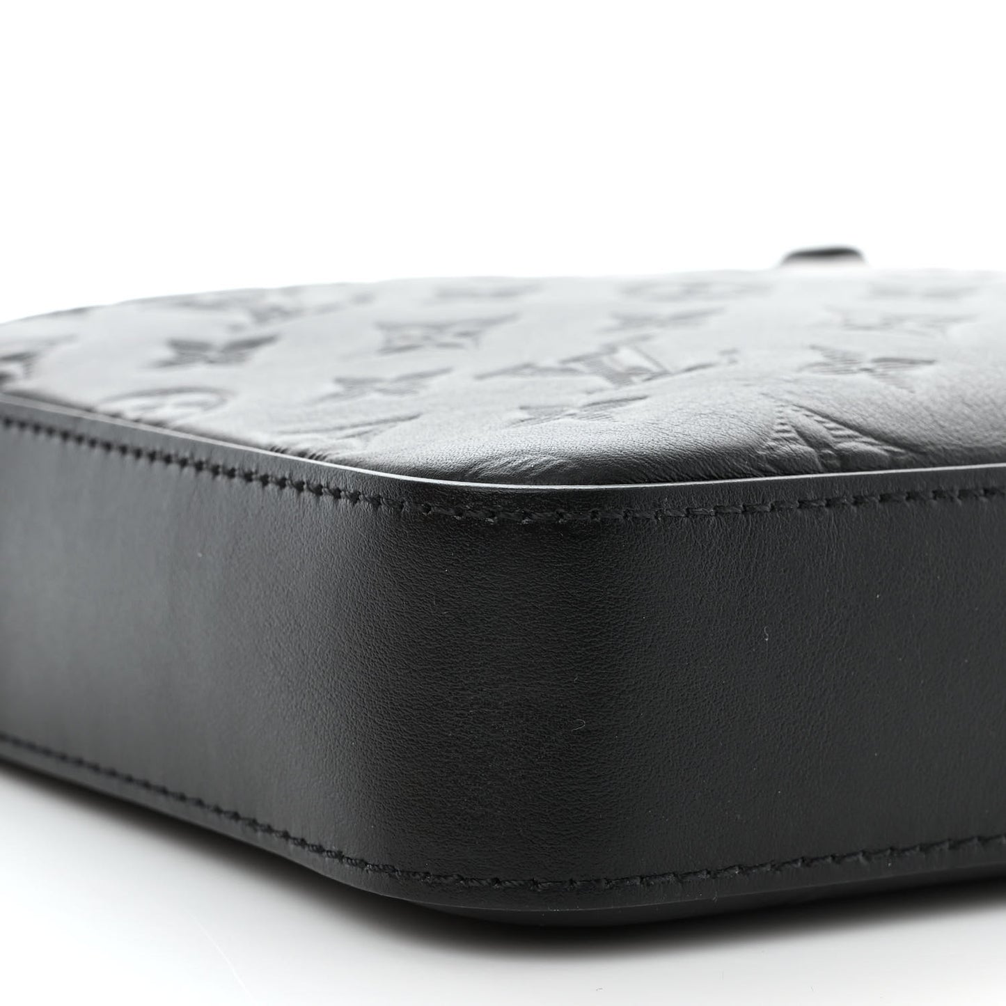 Calfskin Monogram Shadow Duo Messenger Black