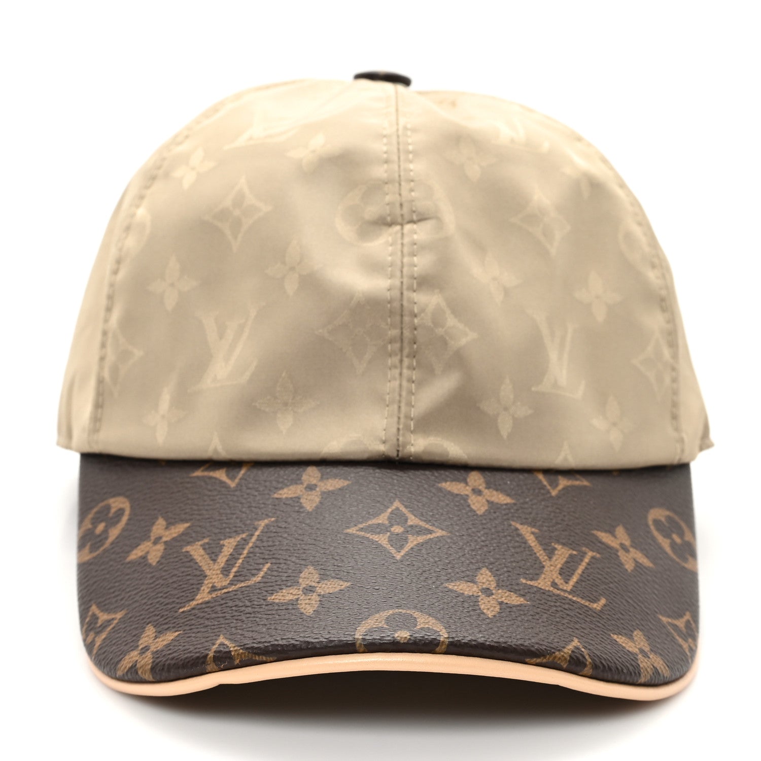Louis Vuitton Polyester Silk Monogram LV Get Ready Cap L Beige 3 of 9