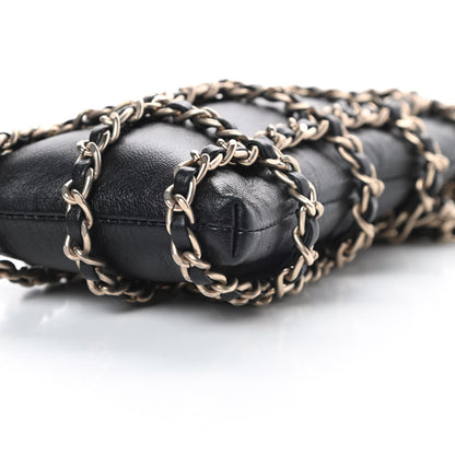 Chanel Lambskin Tech Me Out Clutch With Chain Black 11 of 13
