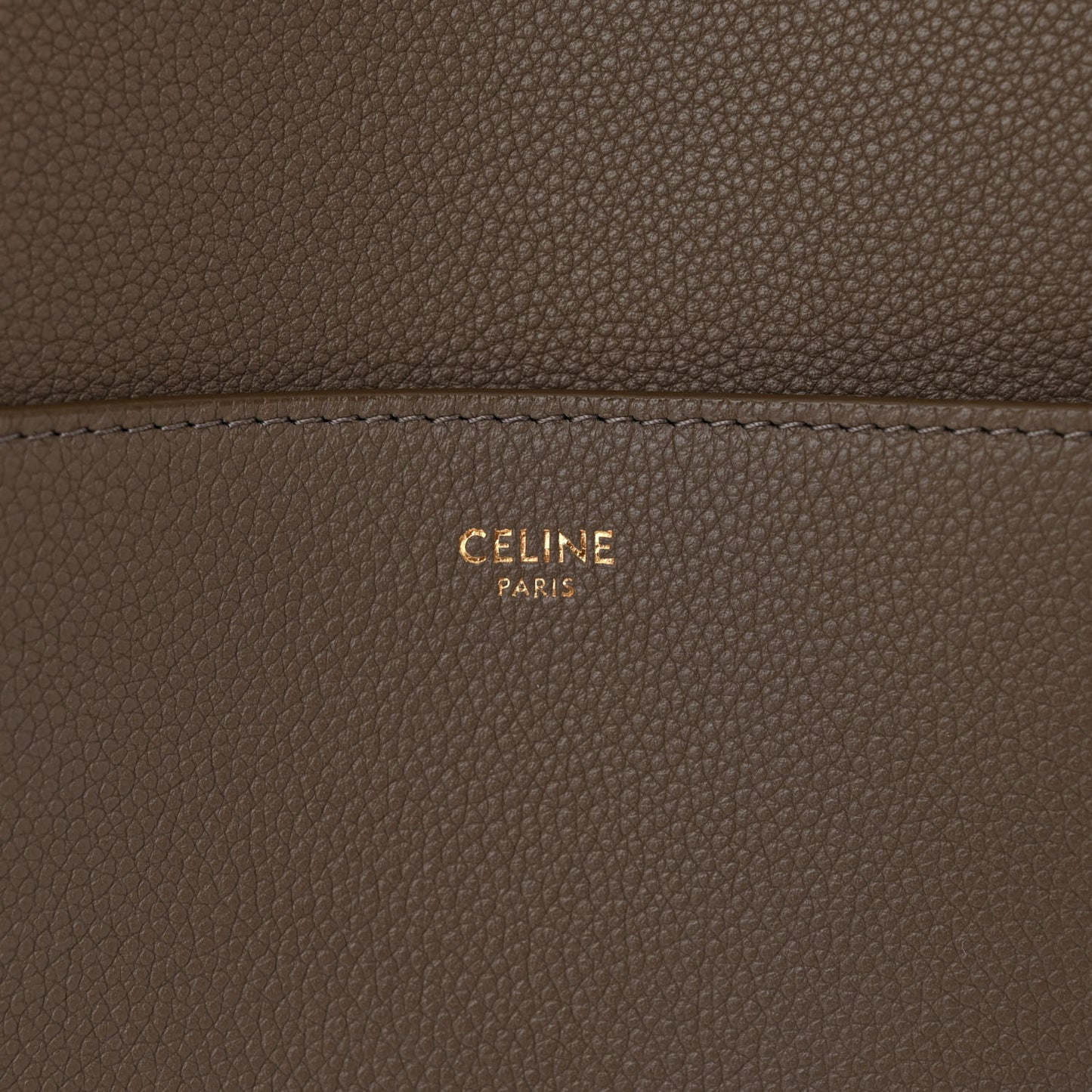 Soft Grained Calfskin Sangle Bucket Bag Taupe