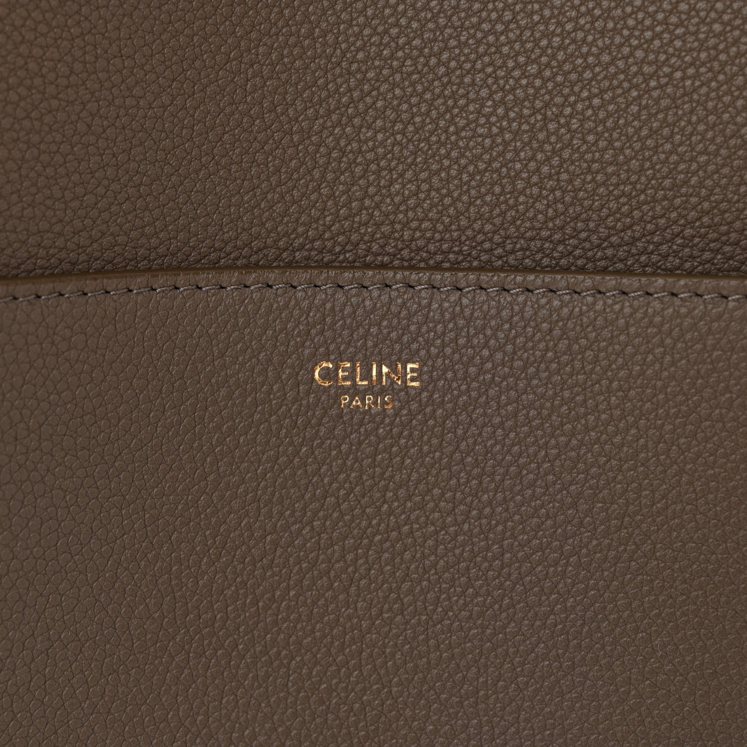 Celine Soft Grained Calfskin Sangle Bucket Bag Taupe 6 of 11
