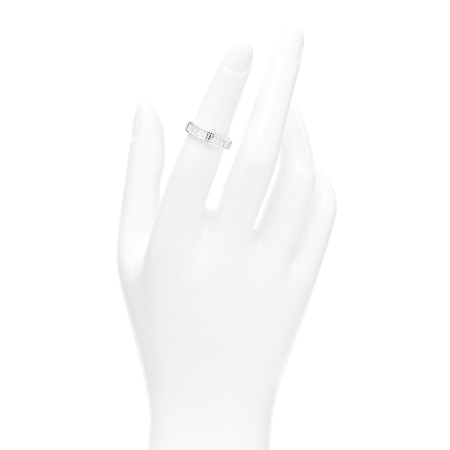 Sterling Silver Narrow Atlas Ring 48 4.5