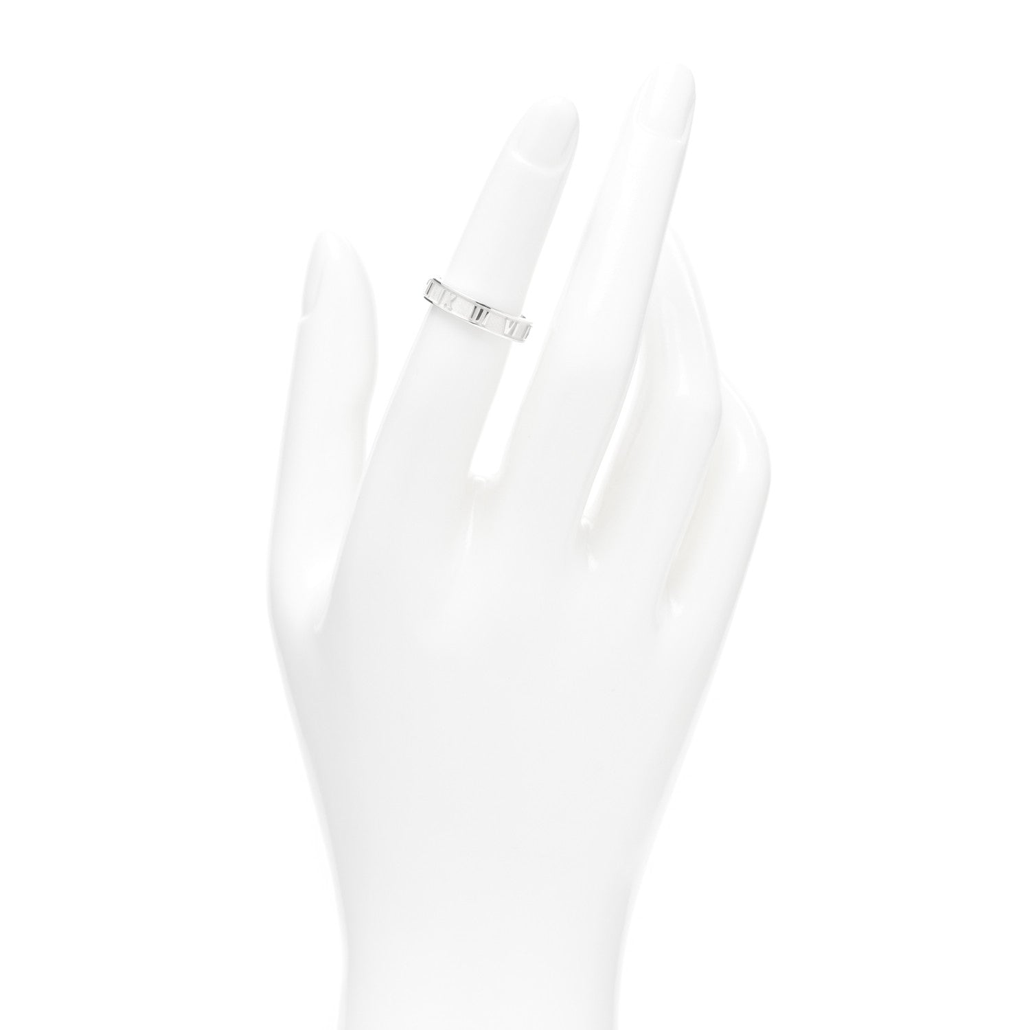 Tiffany Sterling Silver Narrow Atlas Ring 48 4.5 2 of 4