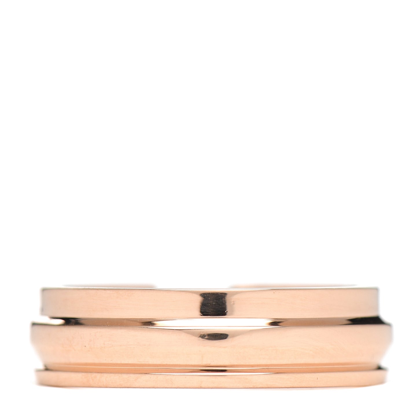 18K Rose Gold Diamond Modern Keys Ring 53 6.5