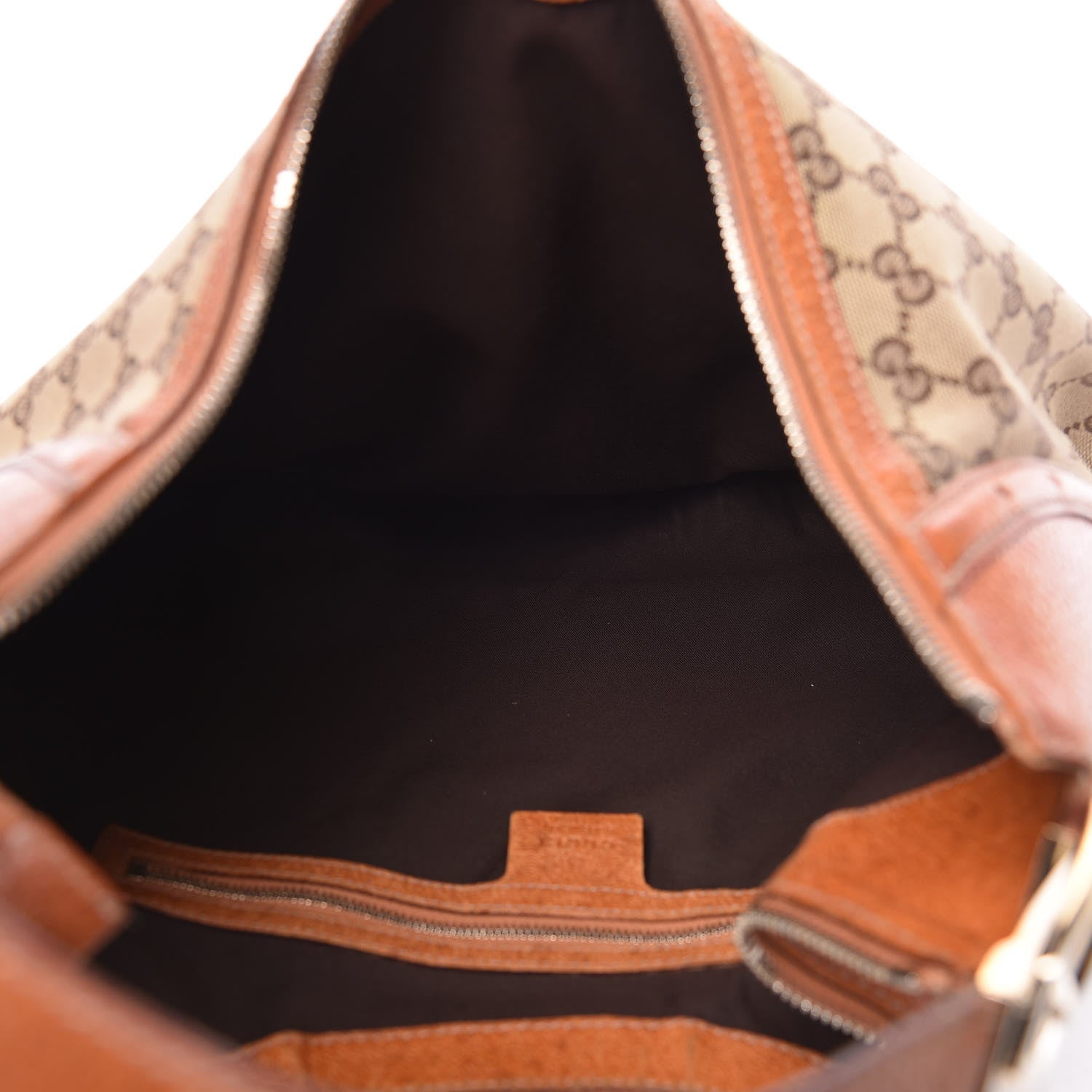Gucci Monogram Glam Hobo Tan 7 of 11