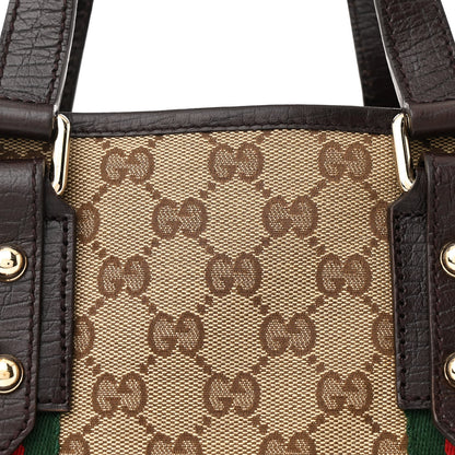 Gucci Monogram Small Jolicoeur Tote Dark Brown 8 of 13