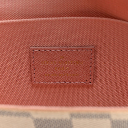 Louis Vuitton Damier Azur Pochette Felicie Chain Wallet Rose Ballerine 6 of 9