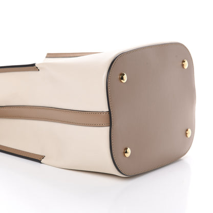 Burberry Calfskin Small Peggy Bucket Bag Cream 8 of 9