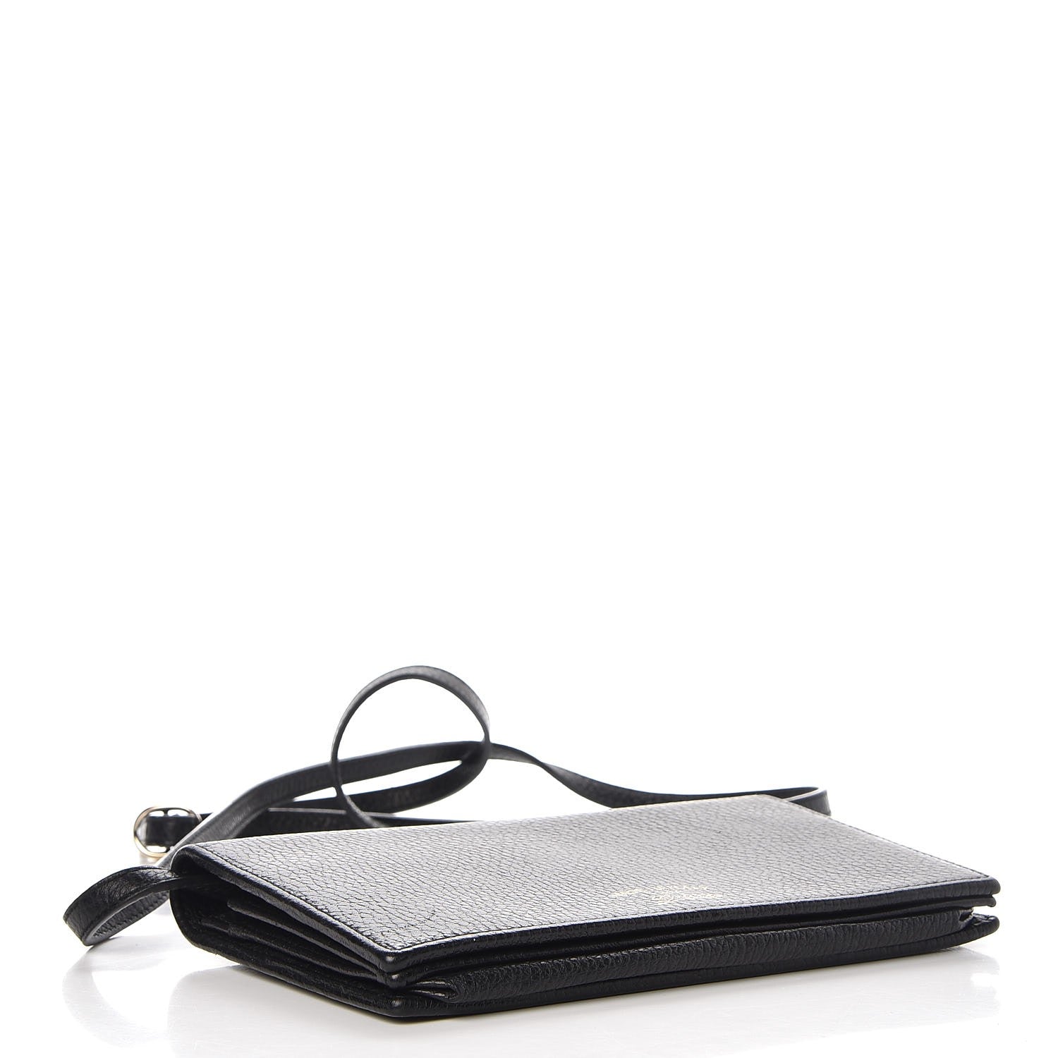 Gucci Dollar Calfskin Mini Swing Wallet Bag Black 4 of 8