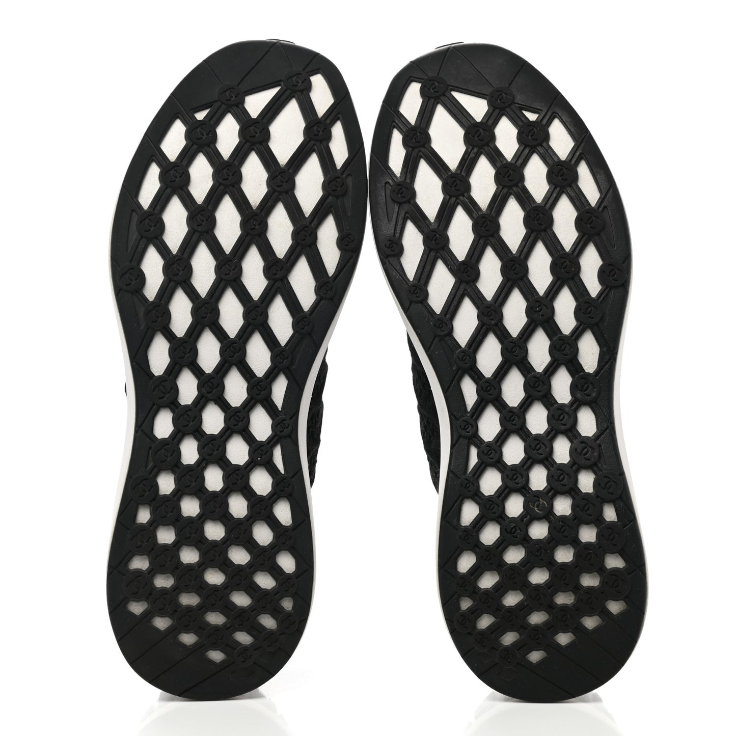 Fabric Logo Sneakers 38.5 Black